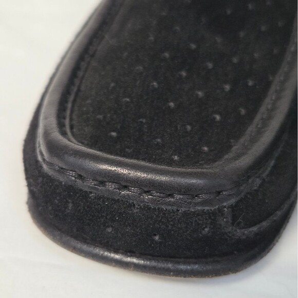 Renzo Favero Mens Black Perforated Suede Loafers 8.5 main image 13